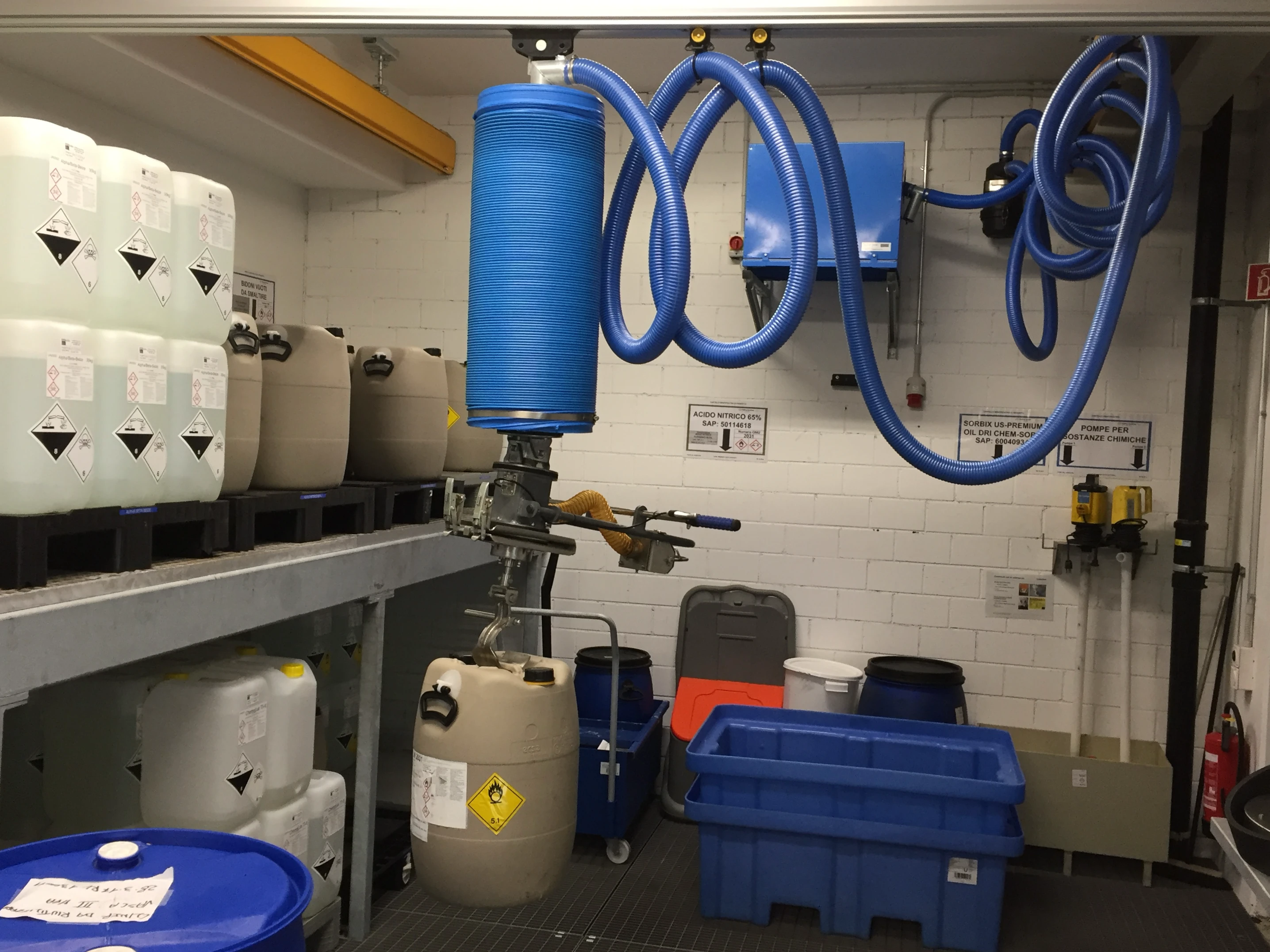 Fasshandling und Eimerhandling kontrolliert bewegen