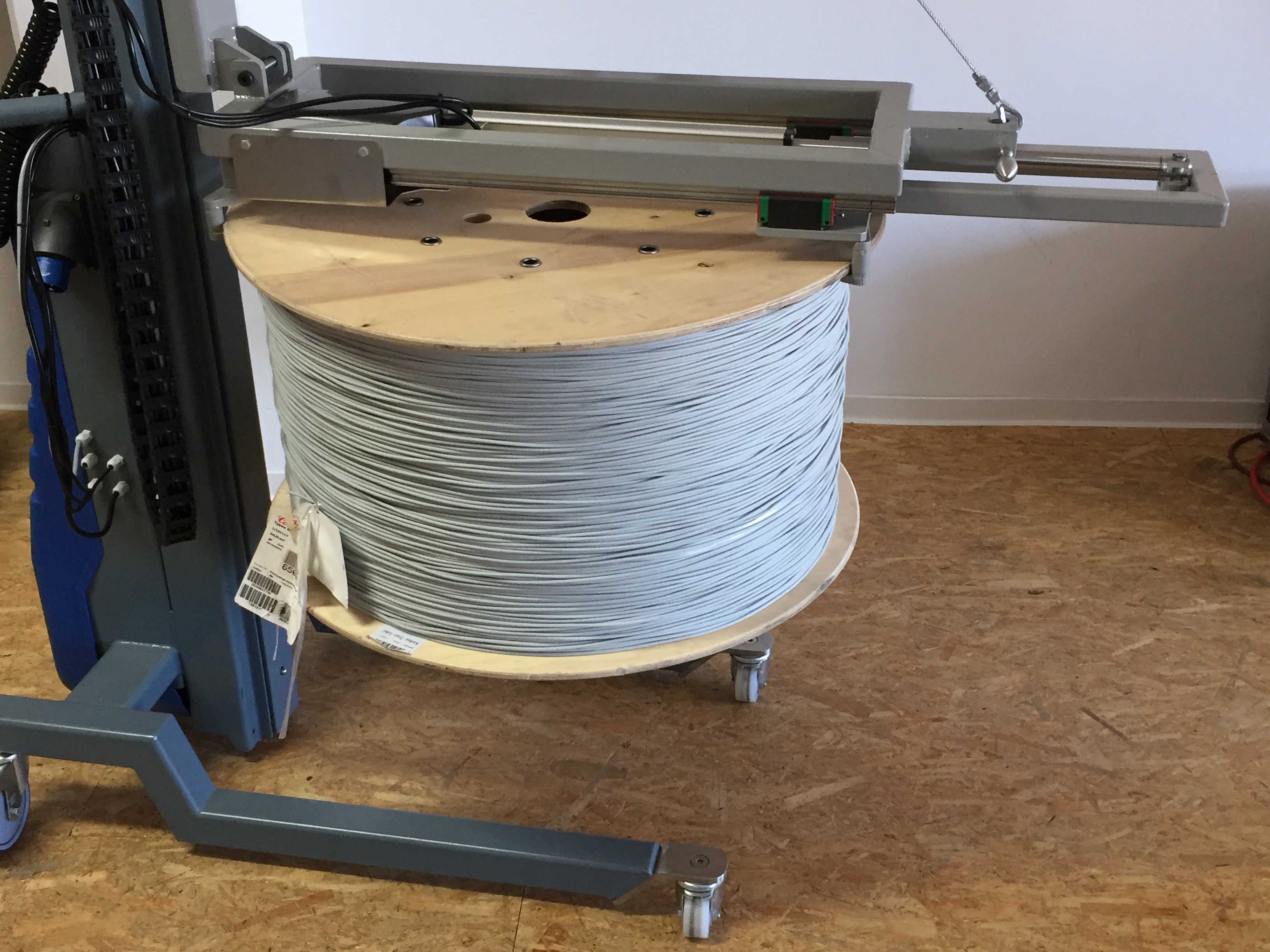 Rollen, Coils und Kabeltrommeln sicher aufnehmen
