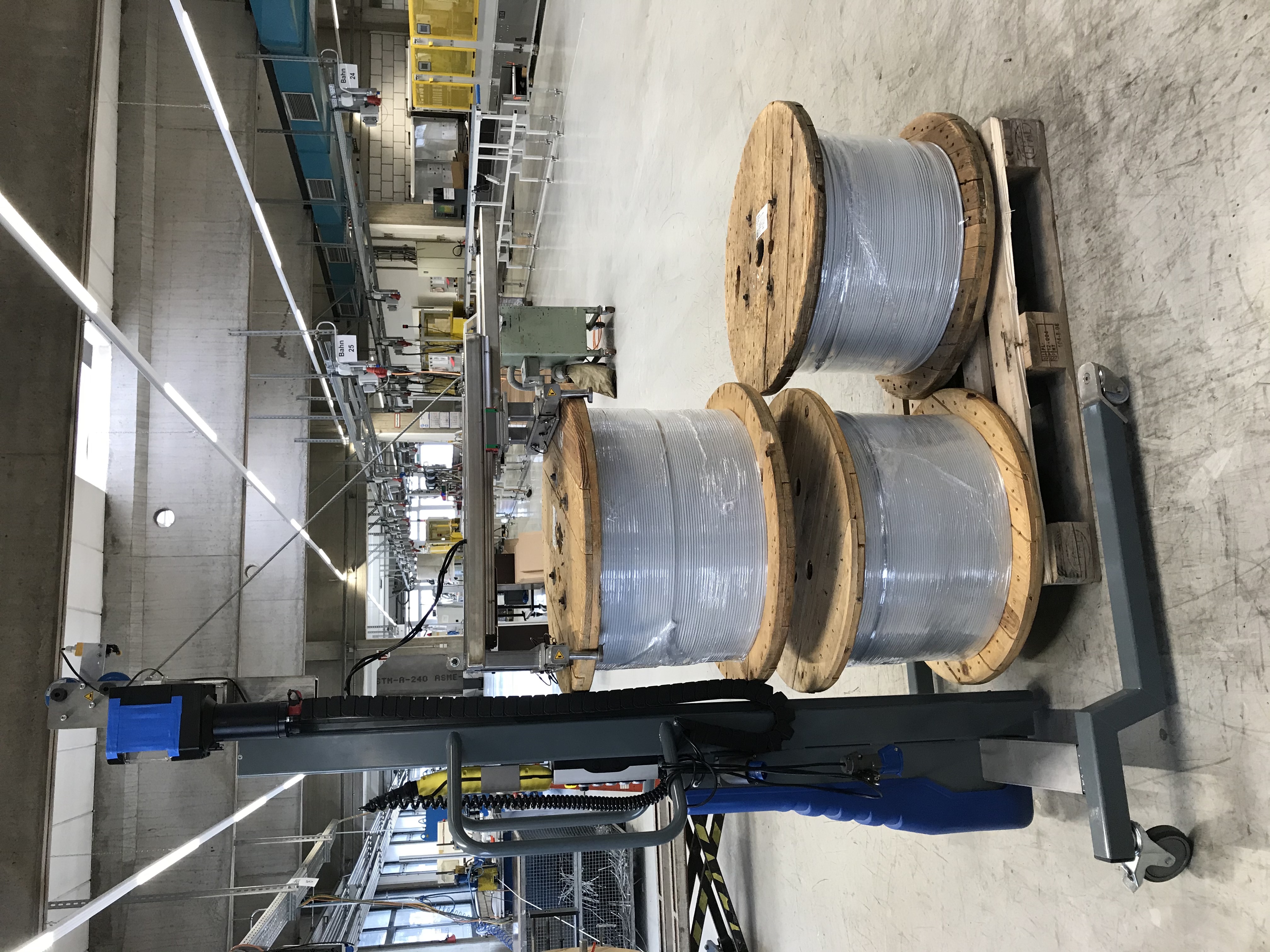 Rollen, Coils und Kabeltrommeln sicher aufnehmen